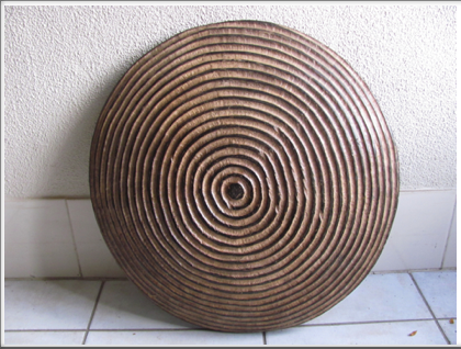 Round Hand Carved Zulu Ceremonial Shields x 2      W56cm
POA    SOLD
